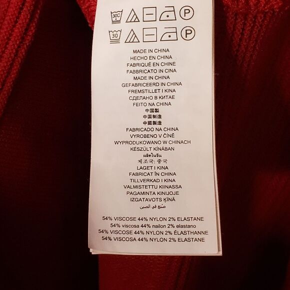 MICHEAL Micheal Kors Ottoman Flare-Hem Dress Mango Red Size 1X - Picture 10 of 11